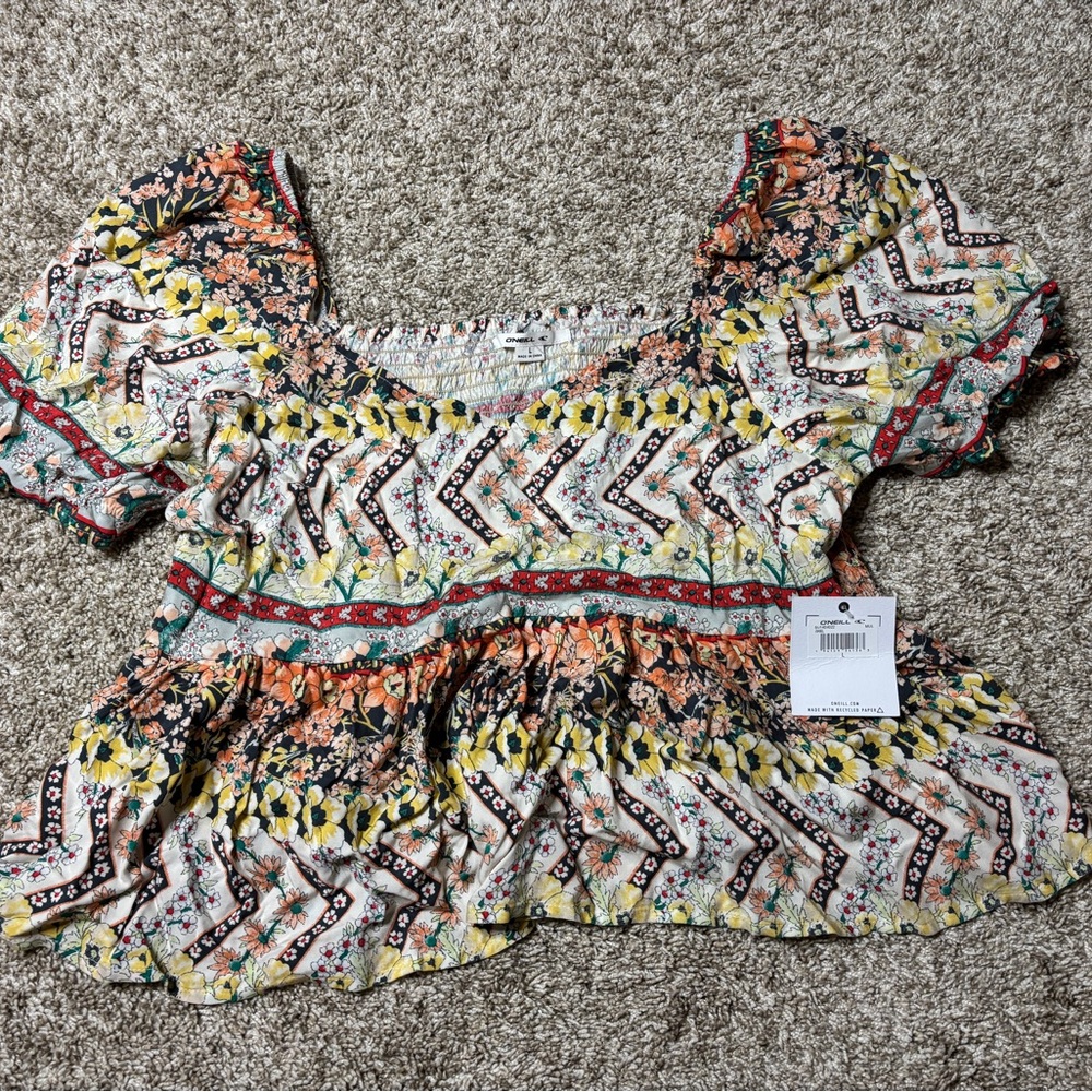 Floral Multicolor Women's Top